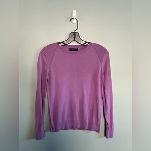 Banana Republic Purple Silk/Cotton Long Sleeve Top Size XS